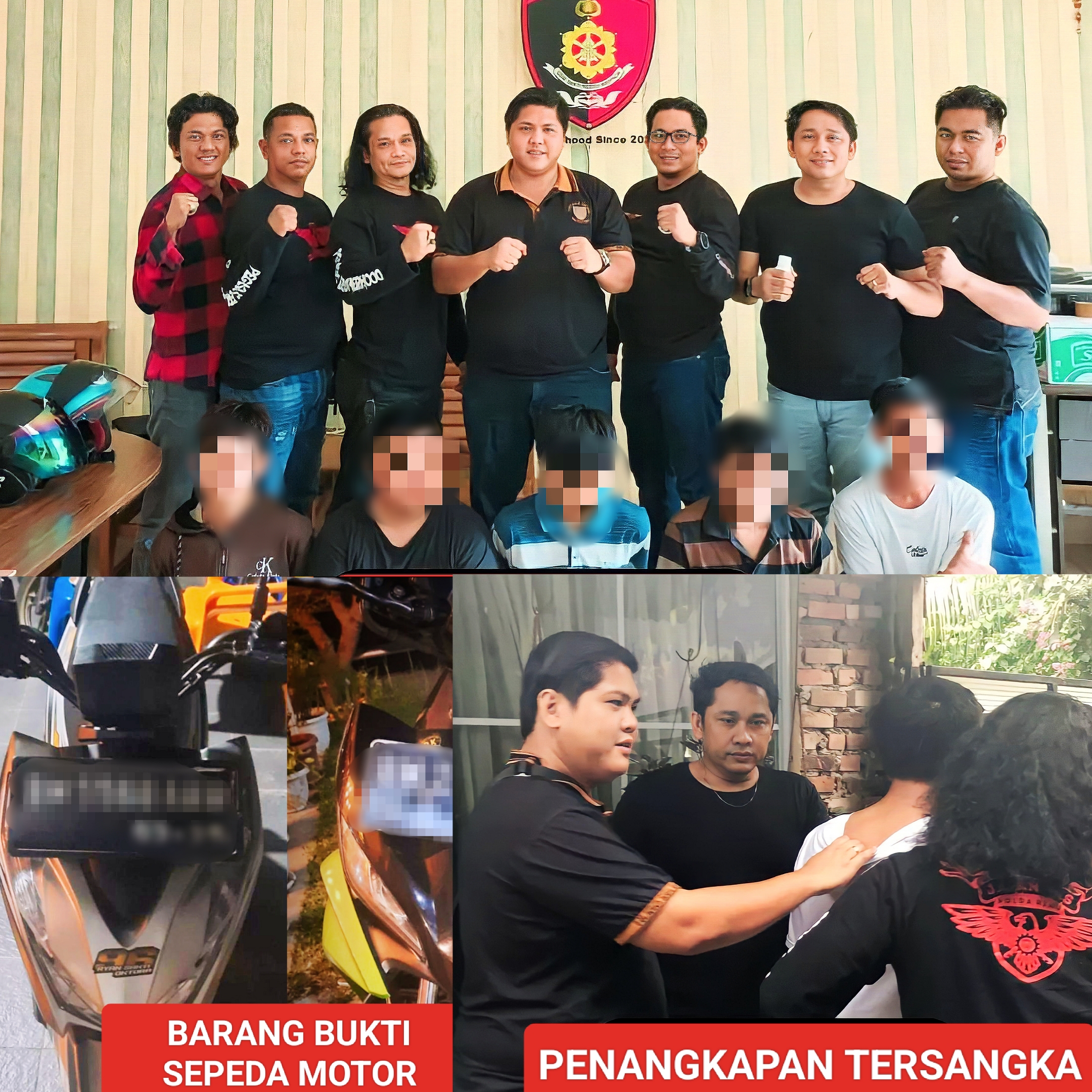 TIM RESMOB JATANRAS POLDA RIAU UNGKAP DAN TANGKAP  PARA PELAKU CURANMOR VIRAL MEDSOS