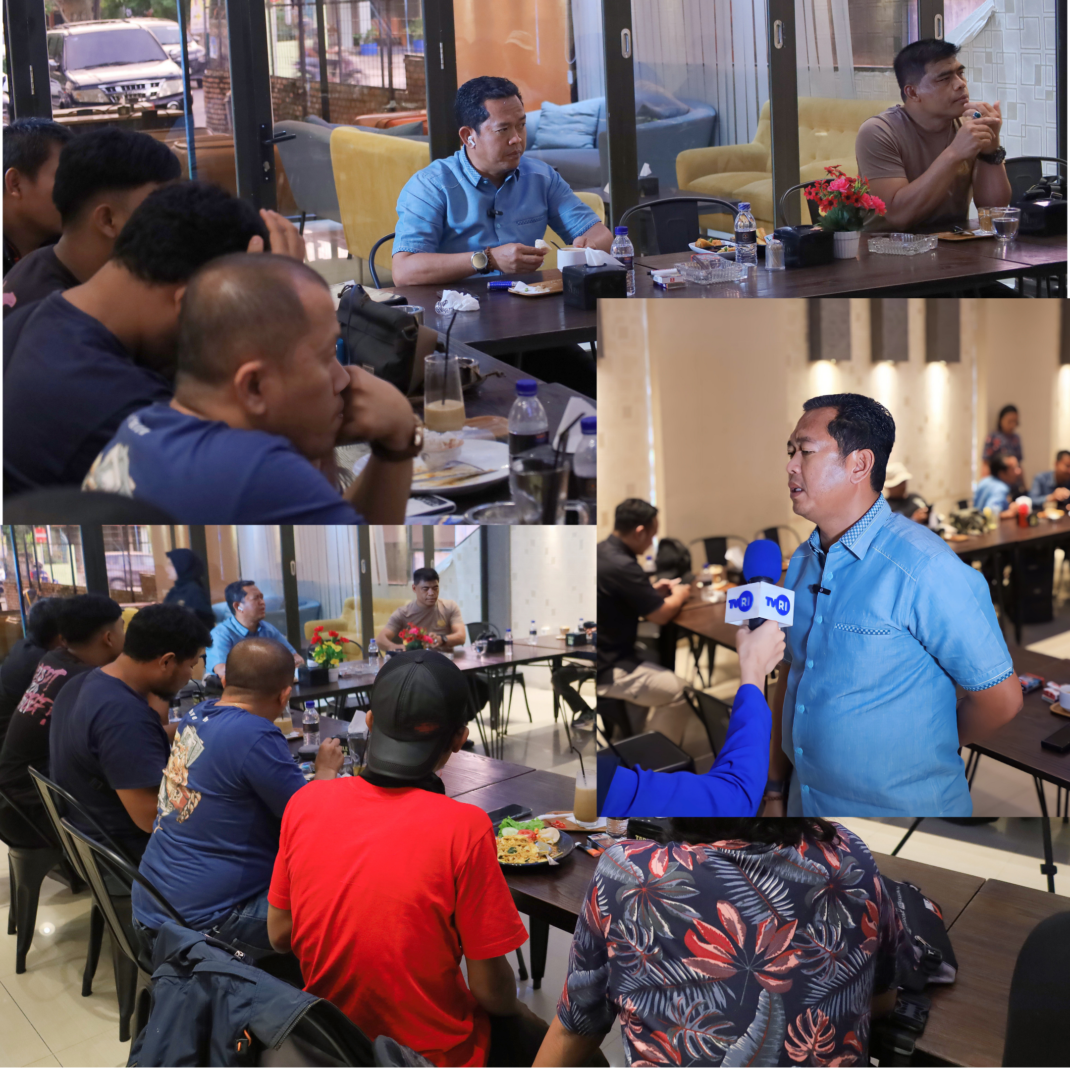 Dirreskrimum Polda Riau melaksanakan Temu ramah bersama wartawan televisi