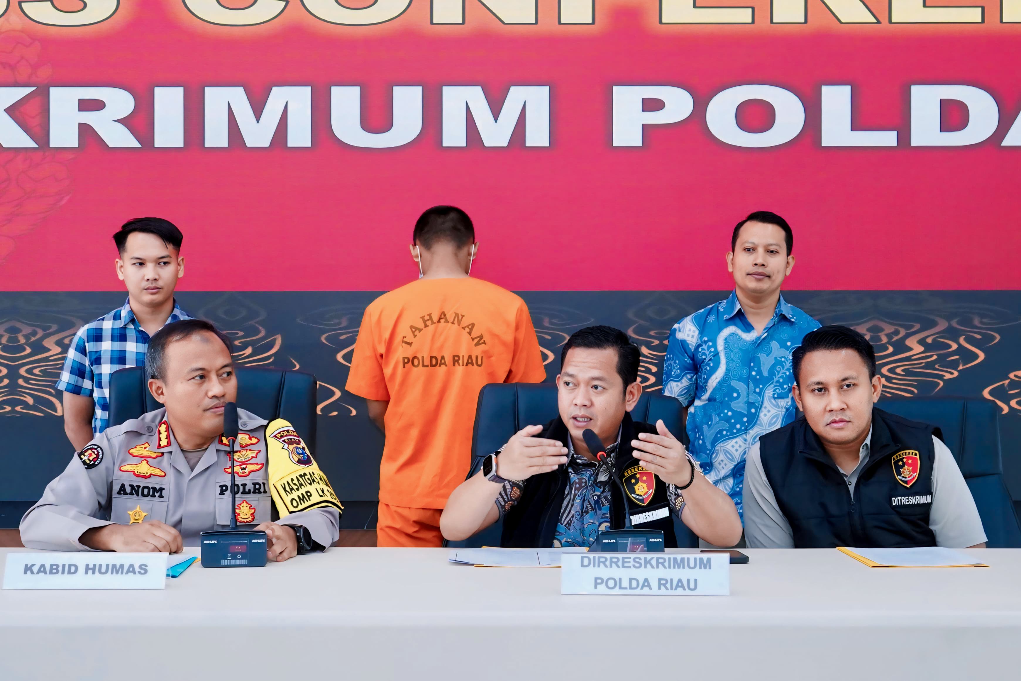 POLDA RIAU BERHASIL UNGKAP DAN TANGKAP PELAKU PENCABULAN MENYIMPANG TERHADAP ANAK DIBAWAH UMUR