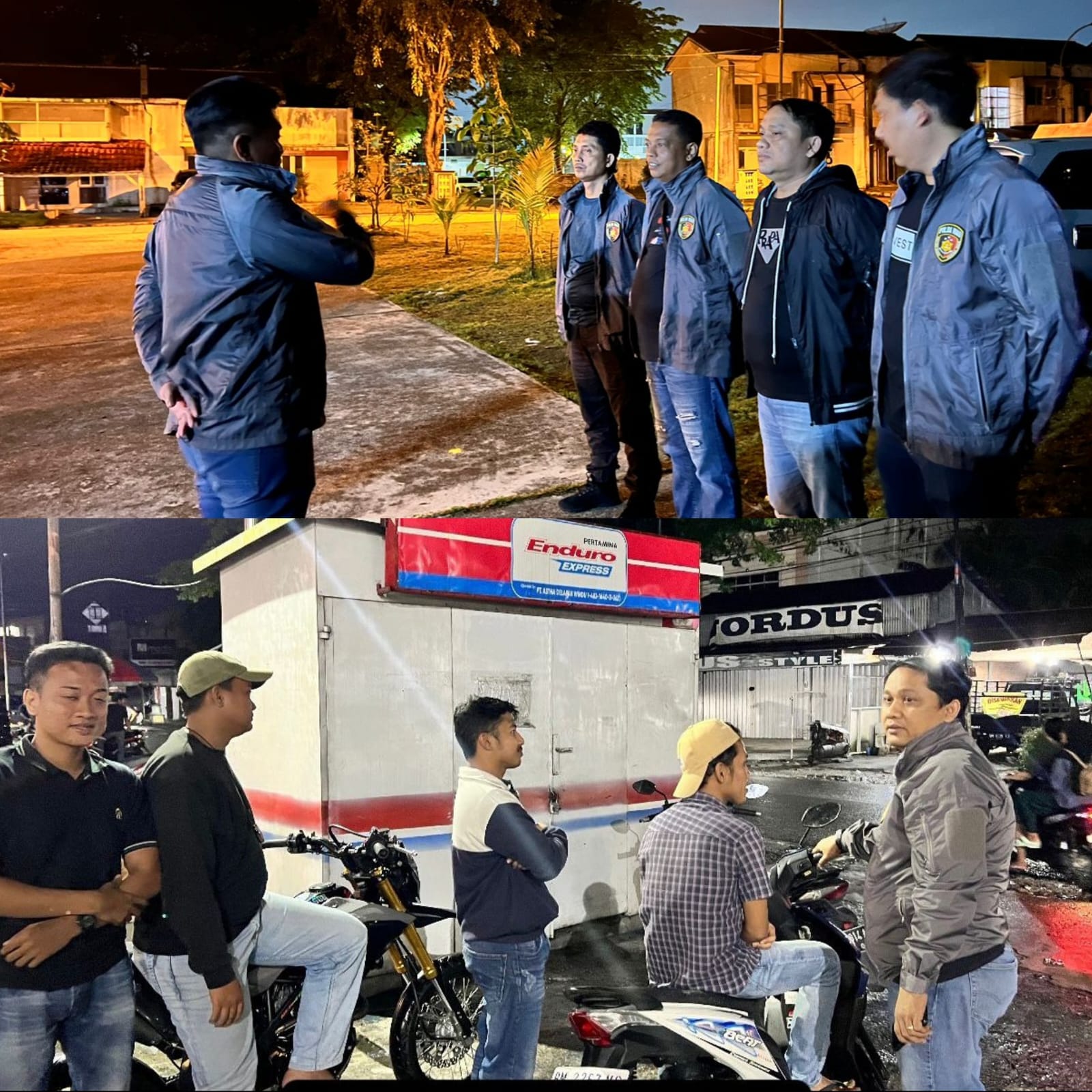 COOLING SYSTEM PERSONEL DITRESKRIMUM POLDA RIAU AJAK MASYARAKAT UNTUK JAGA HARKAMTIBMAS DALAM PATROLI BLUE LIGHT