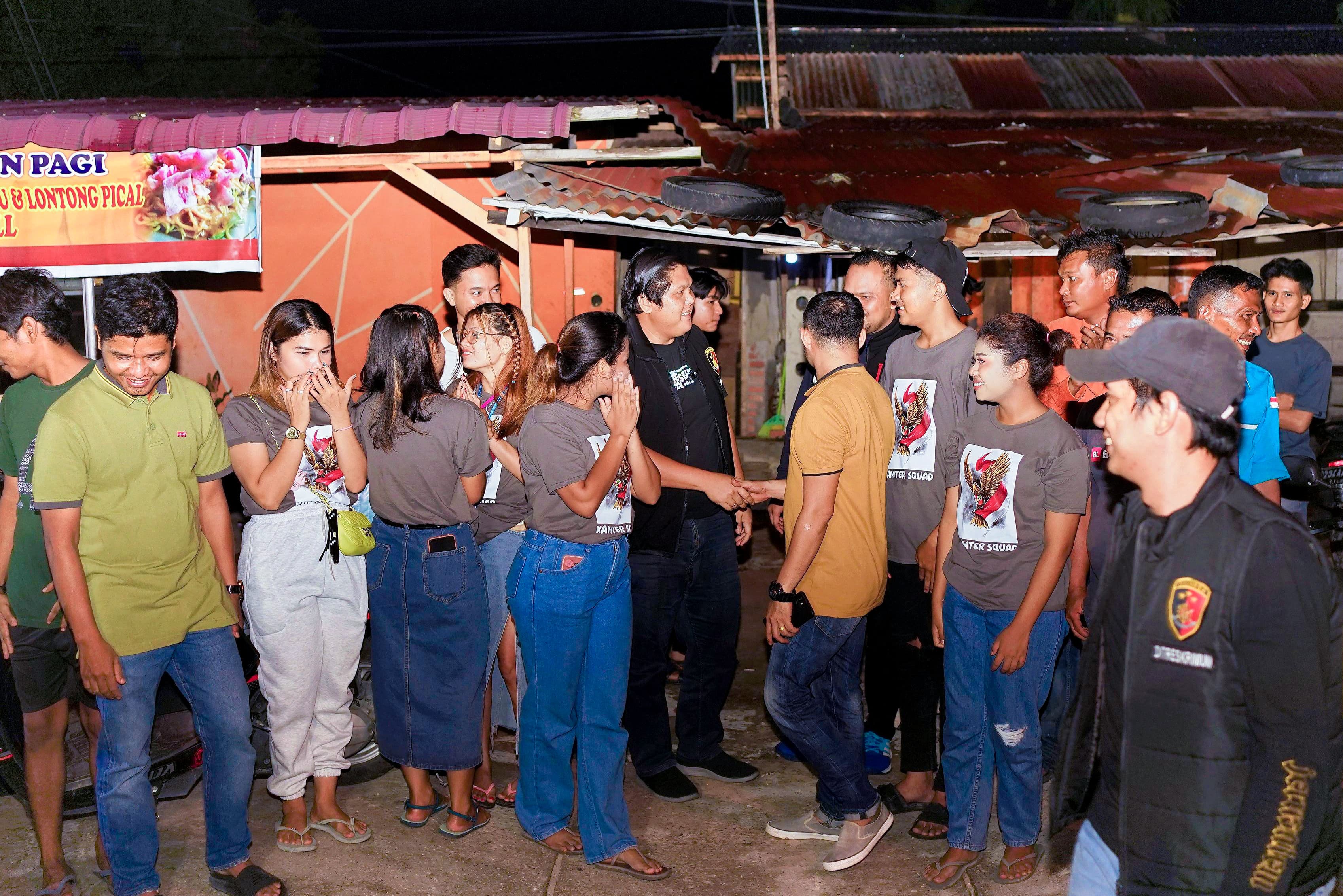 KOMPOL INDRA L SIHOMBING SAMBANGI MUDA MUDI DAN AJAK SINERGI DALAM JAGA HARKAMTIBMAS